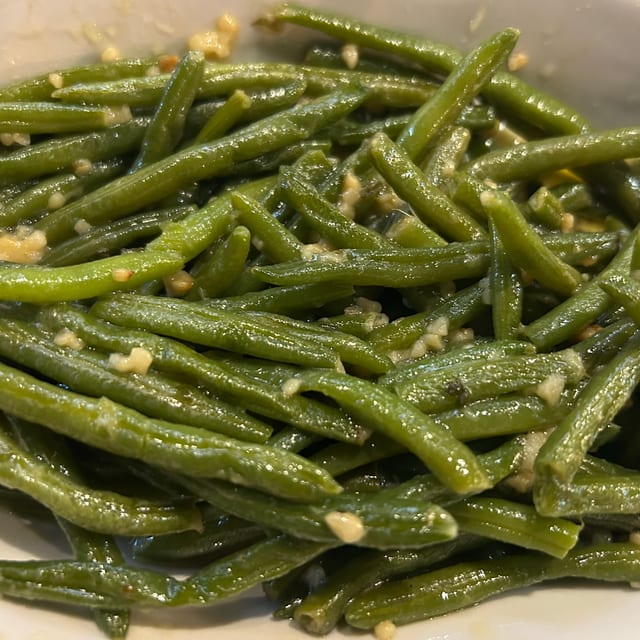Garlic Green Beans.