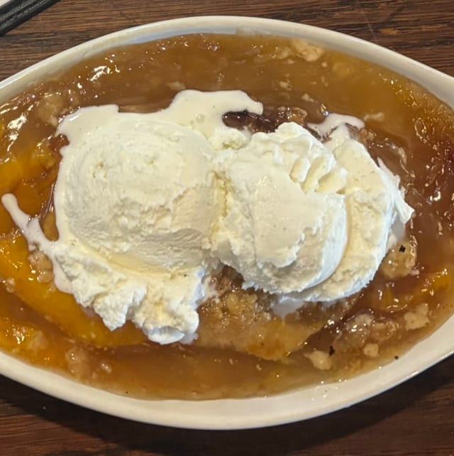 Peach Cobbler.